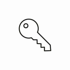 security house unlocking key  icon sign vector