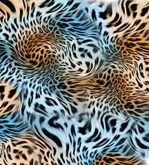 Leopard skin pattern texture; Fashionable print
