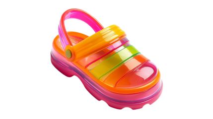 PNG a plastic bottle shaped like a sandal on a transparent background