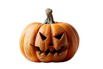 Spooky carved pumpkin for Halloween