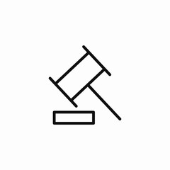auction gavel symbol icon sign vector