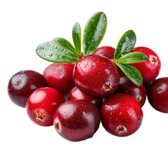 Obraz premium Cranberry harvest brings health and joy