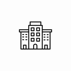 Fototapeta premium office building icon icon sign vector