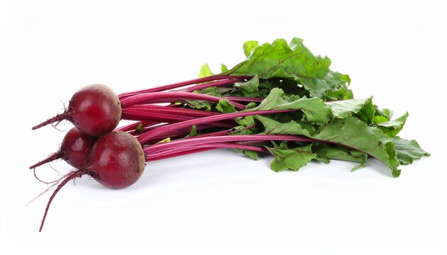 bunch of fresh beets on white background  - Powered by Adobe