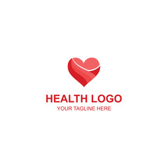 Red Heart Health Logo – Modern Medical and Wellness Brand Identity