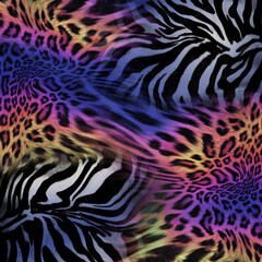 Leopard skin pattern texture; Fashionable print
