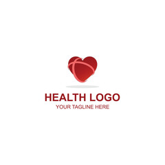 Global Heart Health Logo – Modern Medical and Wellness Branding Design