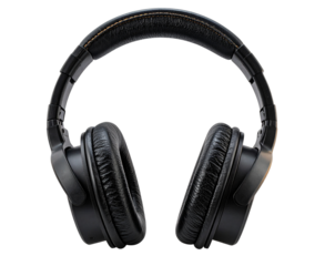 Vintage Retro Headphones Icon, isolated on a transparent background