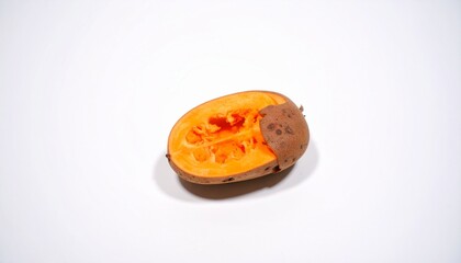 Fototapeta premium Baobab fruit (Adansonia digitata) on white background, superfood