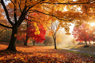 Fototapeta premium Maple leaves