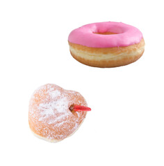 donut isolated on white background
