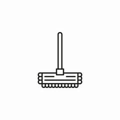 floor mop icon sign vector