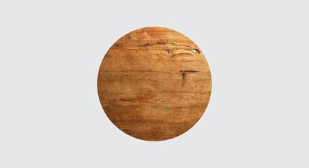 Wood element, isolated. Modern art, abstraction. Image manipulation. Cut out photo fragment. Interior decor element, minimalism, sustainability concept