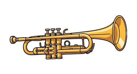 Obraz premium A trumpet for playing jazz music