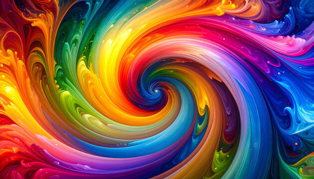 Colorful swirl abstract