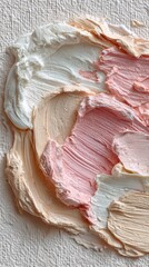 Abstract paint strokes in soft pastel colors