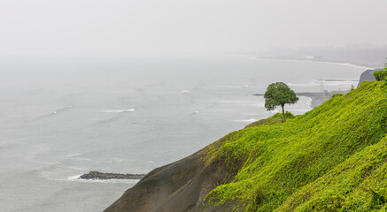 Die K&uuml;stenlinie von Lima, Peru