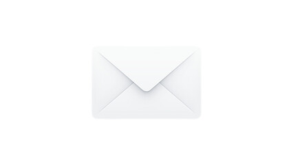 Minimalist sealed white envelope icon