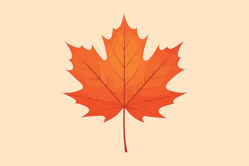 Fototapeta premium Autumn leaf vector: vibrant fall foliage art for seasonal graphics and designs