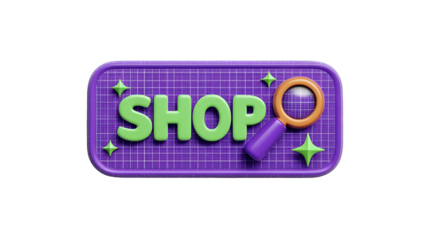 Shop Now Online Search Magnifying Glass 3D Design
