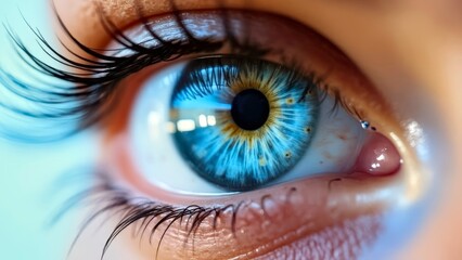 Fototapeta premium Eye technology art display