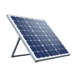 Tilted Solar Panel Close-Up Outdoor Setting Renewable Energy Focus Modern Technology Isolated Perspective Green Innovation