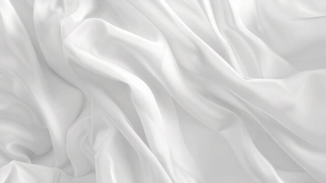 A high-quality image of a pure white fabric with a textured weave, great for use in textile or fashion designs