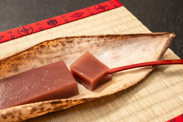 水ようかん　Japanese traditional summer sweet 