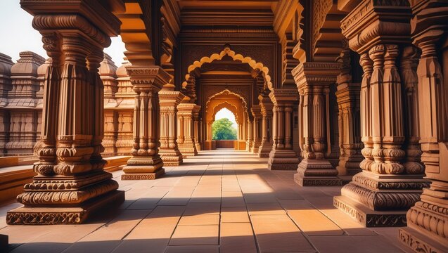 Exploring the majestic ram mandir architecture ayodhya temple interior serene environment captivating viewpoint