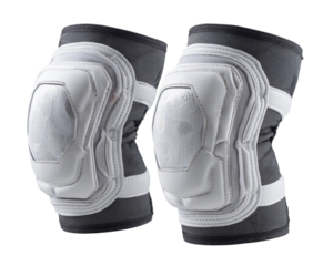 Knee pads for volleyball players, isolated PNG