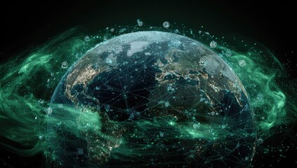 Global network interconnected Earth