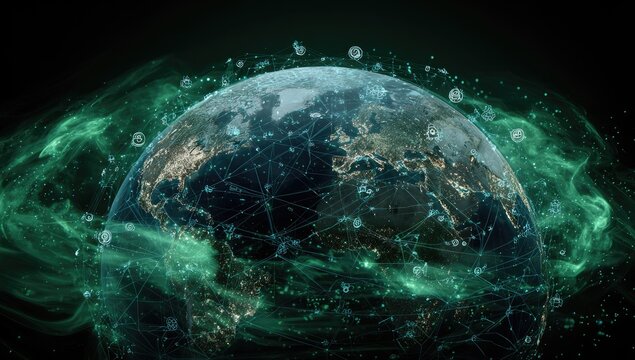 Global network interconnected Earth