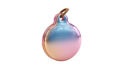 Pastel iridescent pendant charm on black background elegant jewelry design