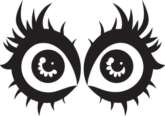  Spooky Halloween Eye Silhouette Clipart – Scary Eye Vector for Halloween Design