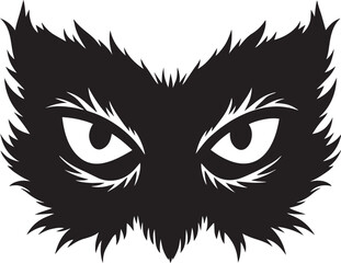  Spooky Halloween Eye Silhouette Clipart – Scary Eye Vector for Halloween Design