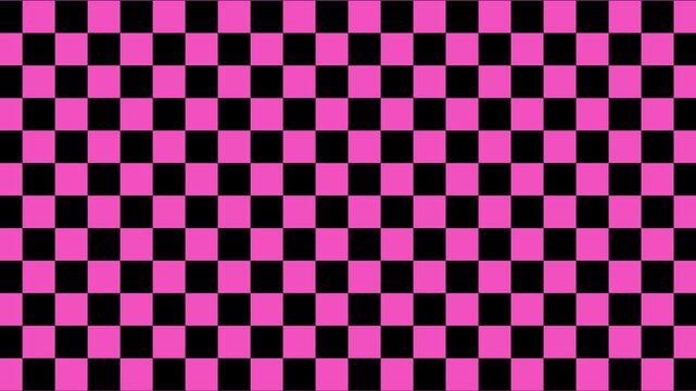 Black Pink checkerboard design in white border frame pattern background illustration for textile, wallpaper ,and digital design, modern aesthetic project