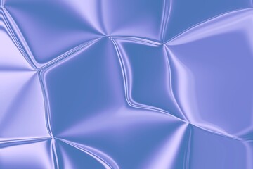 Abstract glossy background resembling metallic foil or satin fabric. Modern texture with blue-purple gradients in a futuristic style.