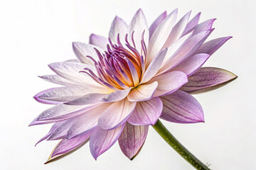 Nymphaea nouchali &ndash; Purple Water Lily in Bloom. Nymphaea nouchali, also called blue lotus or star lotus, a freshwater aquatic plant native to Asia, with striking purple petals and yellow center