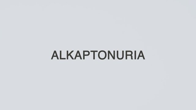 Alkaptonuria diagnosed with a hand holding a stethoscope on a white background, highlighting metabolic health, medical assessment, patient care, and clinical evaluation
