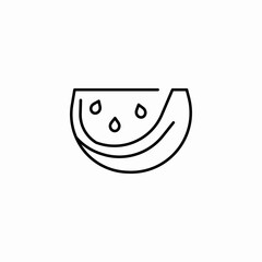 slice of watermelon icon sign vector