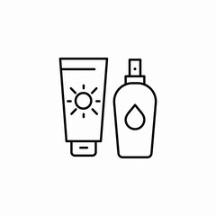 sun lotion spray  icon sign vector