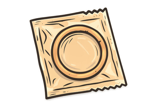 Condom representing safe sex and sexual health awareness on a transparent background