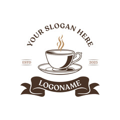 Classic Coffee Shop Vintage Emblem Logo