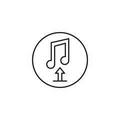 music upload icon icon sign vector