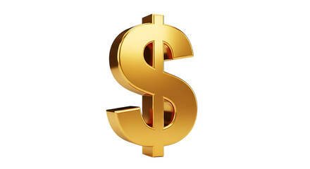 Golden Dollar Sign Symbolizing Wealth Financial Success and Economic Prosperity on a Black Background