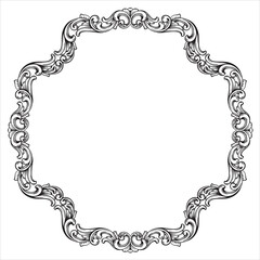 Luxurious Scrollwork Border for Invitations