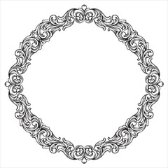 Luxurious Scrollwork Border for Invitations