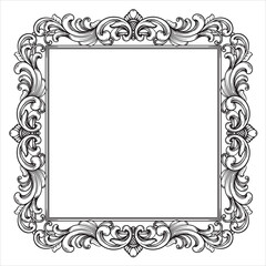 Luxurious Scrollwork Border for Invitations