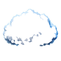 blue sky with clouds and sun