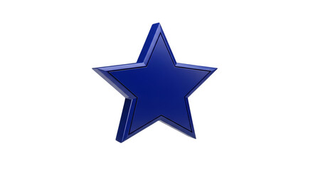 Obraz premium A Shining Blue Star of Excellence and Achievement in the Vast Darkness of Space and Time